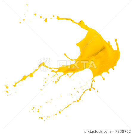 yellow paint splash 7238762