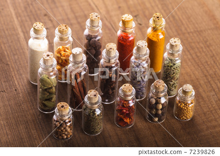 bottles with spices bottles with spices 7239826