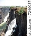 The world's three largest waterfalls · Victoria's waterfall (dry season) 7240087