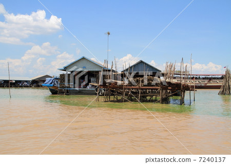 Aquatic village of Tonle Sap Lake 7240137