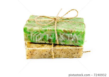 Soap homemade two with rope Soap homemade two with rope 7240932