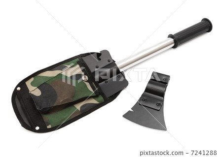 shovel and an ax 7241288