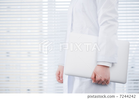 Doctor with a personal computer Doctor with a personal computer 7244242
