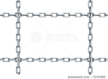 chain in shape of rectangle - Stock Illustration [7245980] - PIXTA