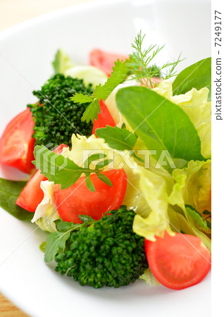 A green salad image of breakfast. A green salad image of breakfast. 7249177