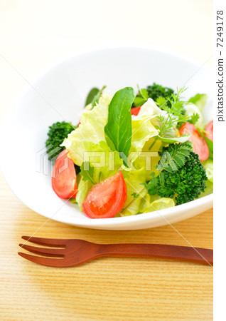 A green salad image of breakfast. A green salad image of breakfast. 7249178