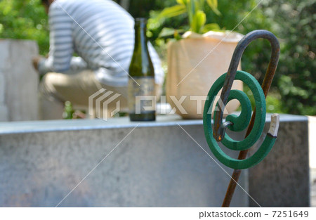 Mosquito coil in the garden 7251649