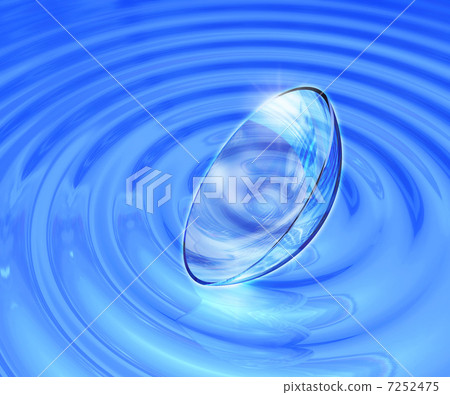 Contact lens on ripples 7252475