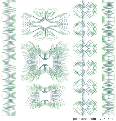 Set of guilloche element 7252584