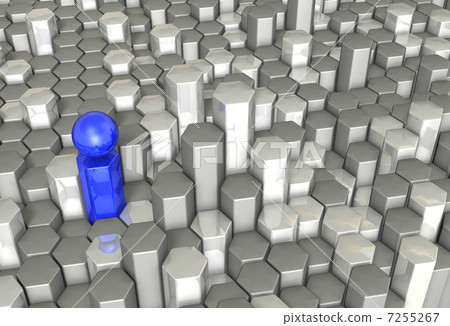 代表信息源的抽象3DCG例證 代表信息源的抽象3DCG例證 7255267