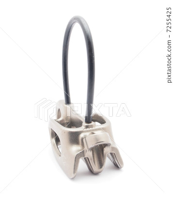 climbing carabiner on a white background 7255425