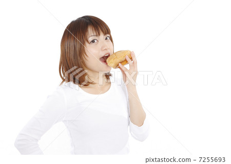 Puff and young lady 7255693