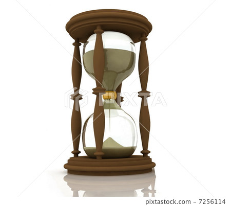 image of sand-glasses on a white background image of sand-glasses on a white background 7256114