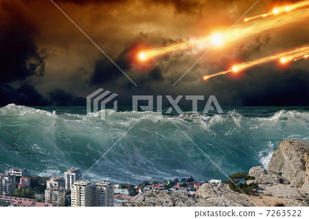 Tsunami, asteriod impact 7263522