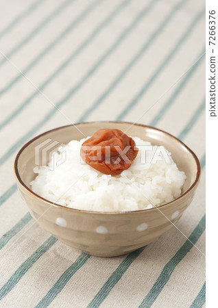 Umeboshi on rice Umeboshi on rice 7266376