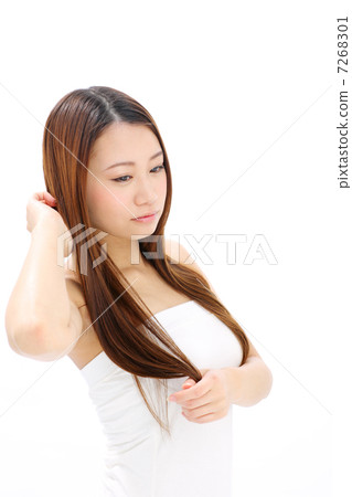 Girls touching hair Girls touching hair 7268301