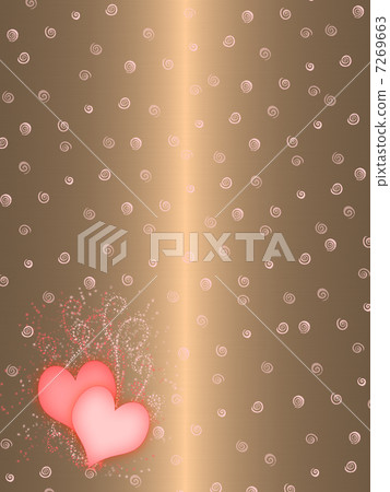 hiarts on  pastel color background 7269663
