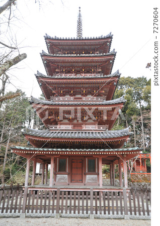 Five-story pagoda of Kyoto Seasuminsanji Five-story pagoda of Kyoto Seasuminsanji 7270604