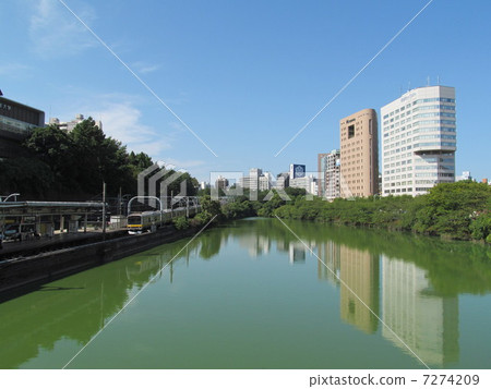 Ichigaya station and outer moat Ichigaya station and outer moat 7274209