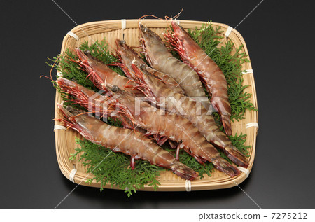 魚貝類甲殼動物蝦黃蝦蝦什錦新鮮食品海鮮原料 7275212