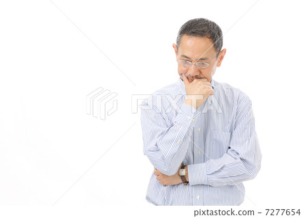 Senior man worried Senior man worried 7277654