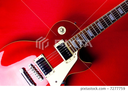 Red electric guitar 7277759