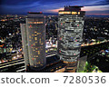 Evening view of Central Towers 7280536