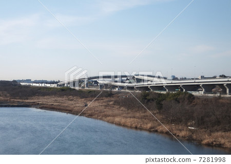 Sagami River and the Atsugi Atsugi Interchange Sagami River and the Atsugi Atsugi Interchange 7281998