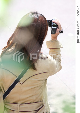 A person taking a video A person taking a video 7285239