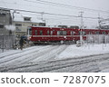 下雪天，京急 7287075