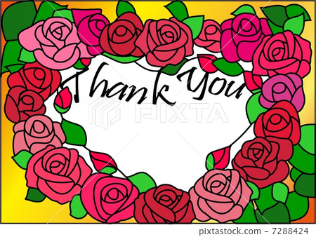 Welcome board - rose heart - Thank You 7288424