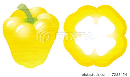 水彩風格的辣椒粉 7288454