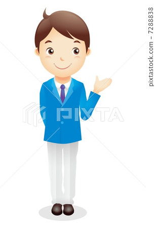 Business man (light blue) Illustration 7288838