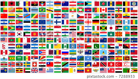 alphabetical world flags - Stock Illustration [7288933] - PIXTA