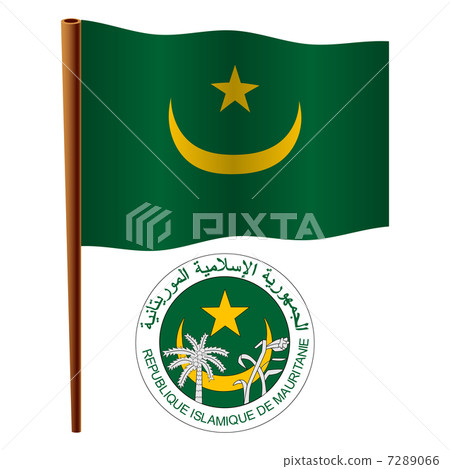 mauritania wavy flag 7289066