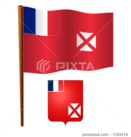 wallis and futuna wavy flag - Stock Illustration [7289139] - PIXTA