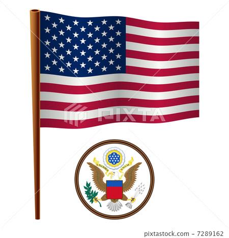 united states wavy flag 7289162