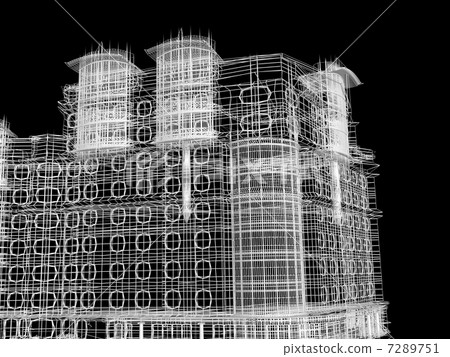 3d abstract skyscrapers 7289751