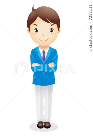 Business man (light blue) Illustration 7292111