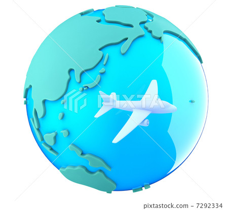 Airplane and Earth Airplane and Earth 7292334