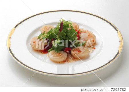 Appetizer hors d'oeuvres Fish shellfish Scalloped scallops French cuisine Western cuisine 7292782