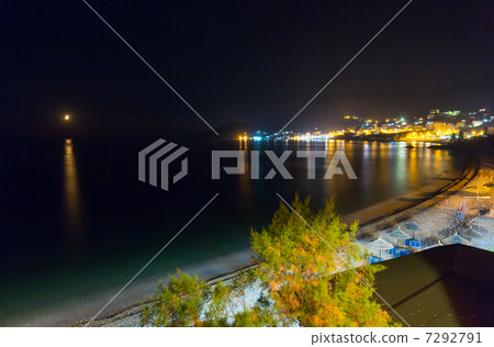 Summer coastline night view (Albania) 7292791