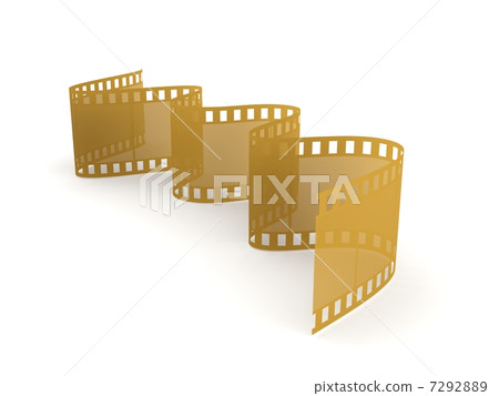 Film over white background Film over white background 7292889