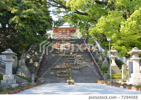 防府天滿宮石階步花走廊 7294088