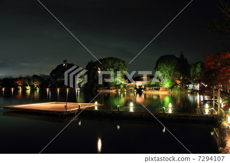 Owakuji Temple Oosawa Pond Lamp-up Owakuji Temple Oosawa Pond Lamp-up 7294107