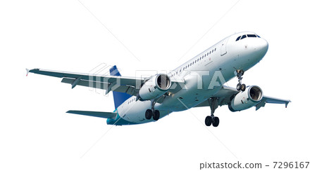 Real jet aircraft, isolated on white background 7296167