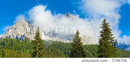 Dolomites mountain summer view Dolomites mountain summer view 7296786