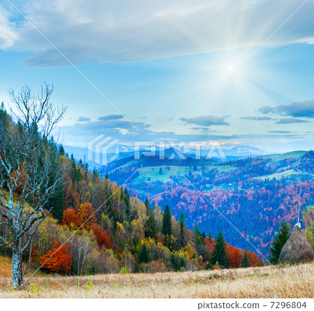 Autumn morning mountain 7296804