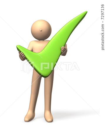 Abstract 3DCG illustration showing affirmation Abstract 3DCG illustration showing affirmation 7297136