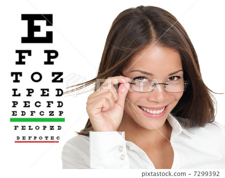 Optometrist or optician with eyewear glasses 7299392